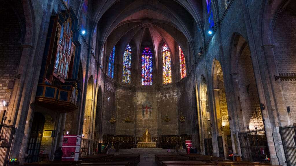 Interior de la Basílica de Santa María del Pi