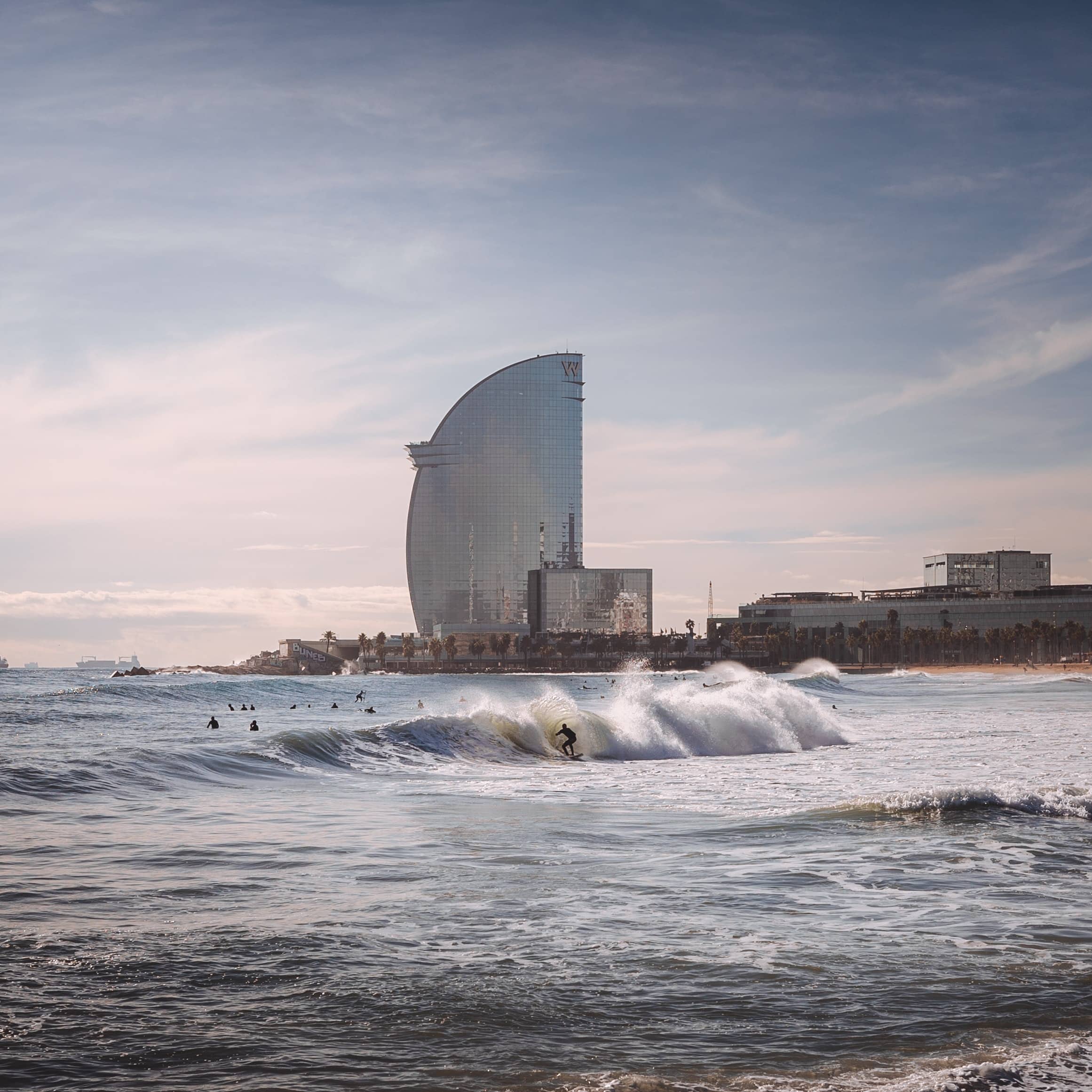 La Barceloneta y hotel W