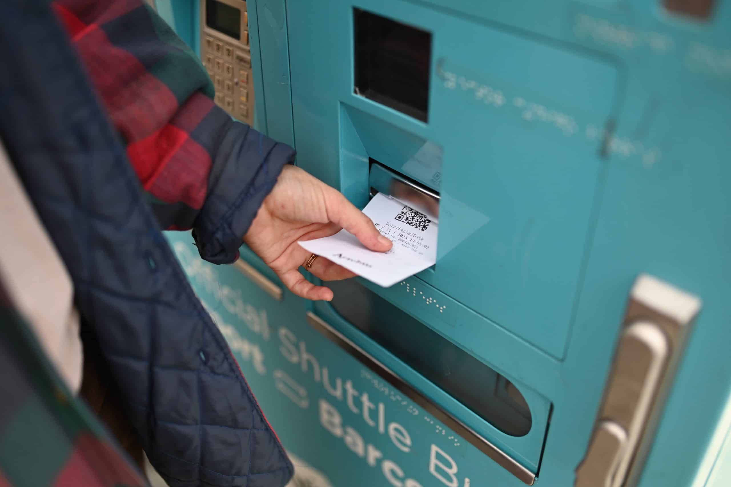 Billete Aerobús de máquina de autoventa