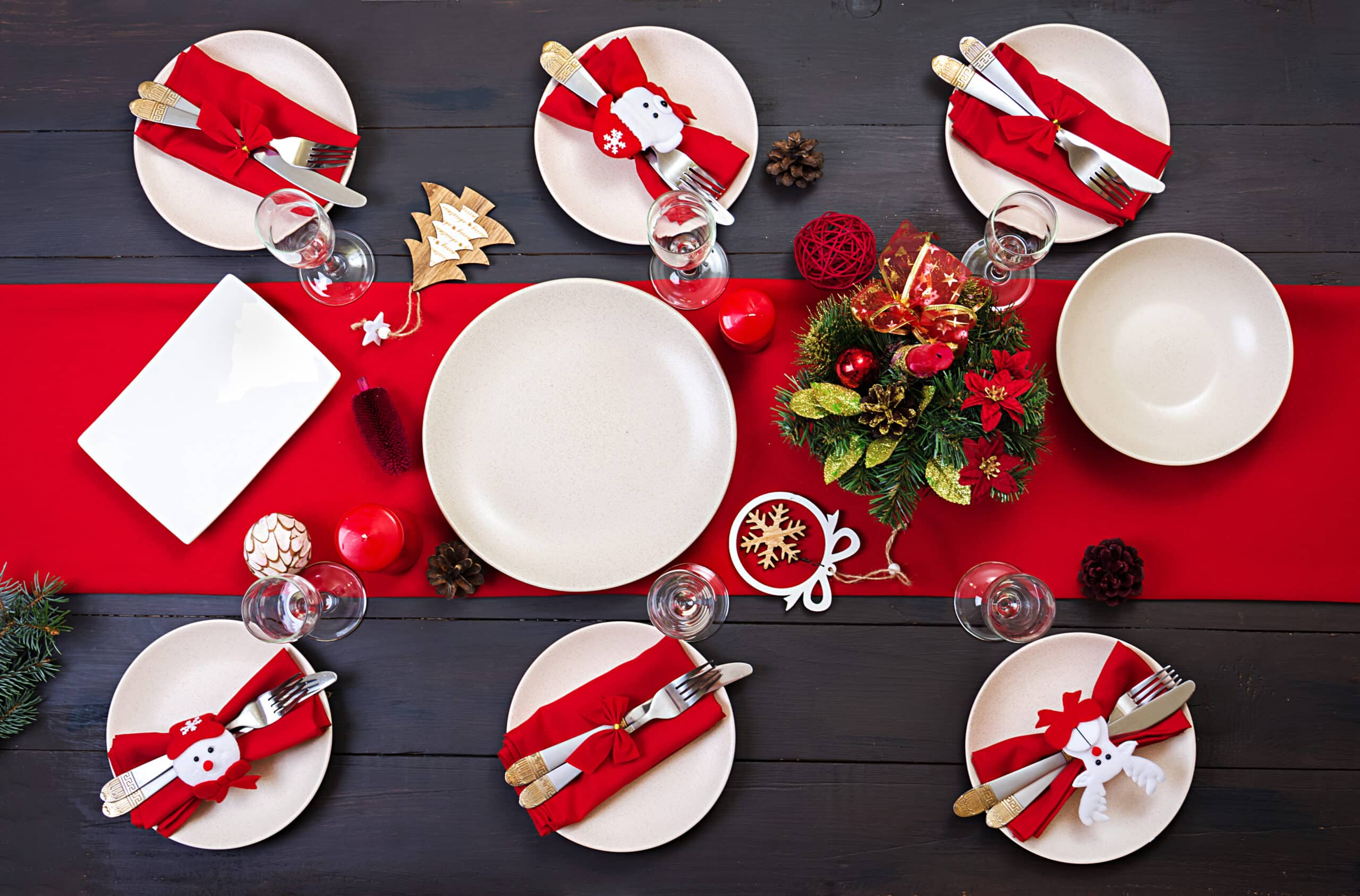 Christmas table decoration for the little ones