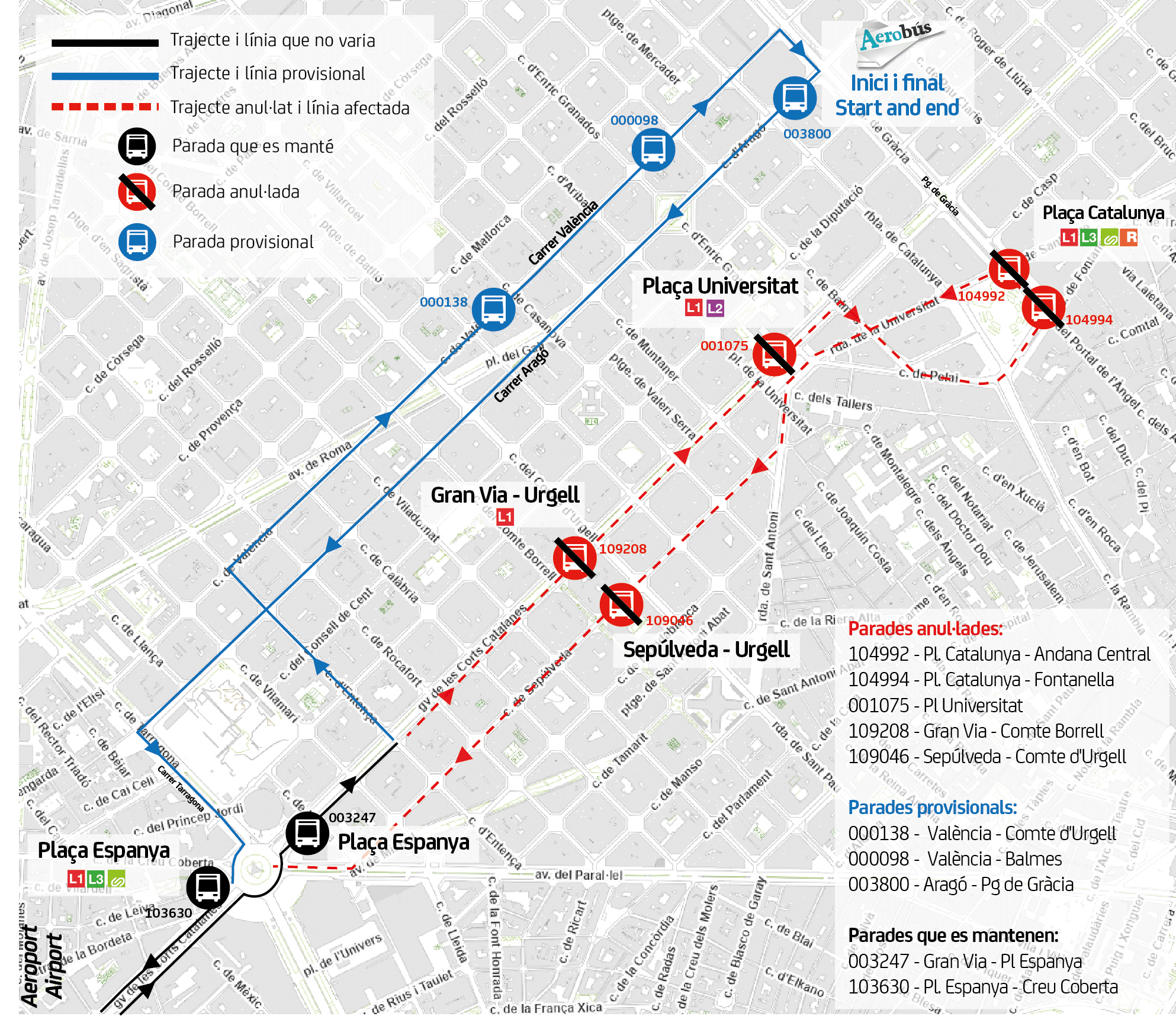 Mapa parada provisional Aragó